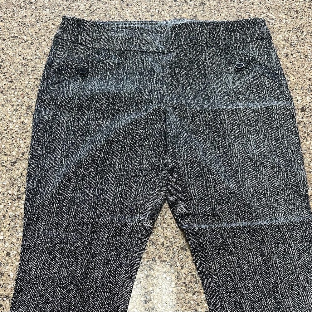 Joe B Black and White Tweed Pants